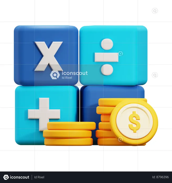 Gestion financière  3D Icon