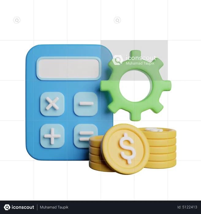 Gestion financière  3D Icon