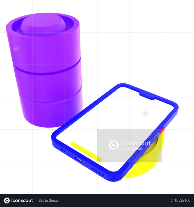 Gestion mobile  3D Icon