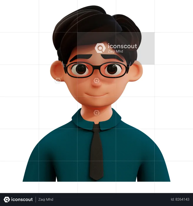 Avatar du responsable RH  3D Icon