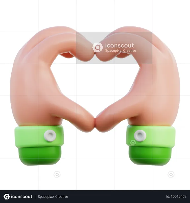 Gesto de la mano de amor  3D Icon