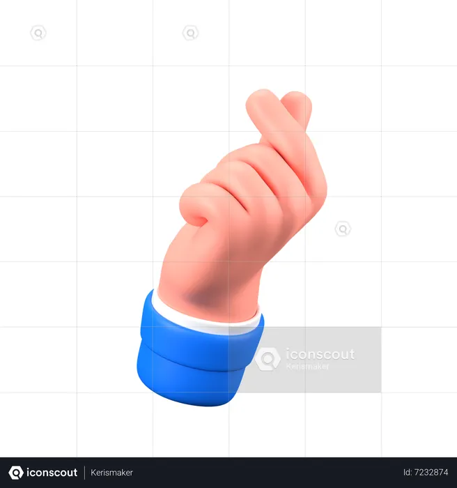 Gesto de la mano de amor  3D Icon