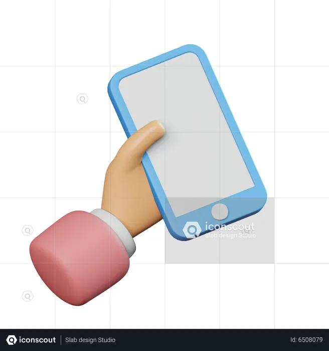 Gesto de retención del teléfono  3D Icon