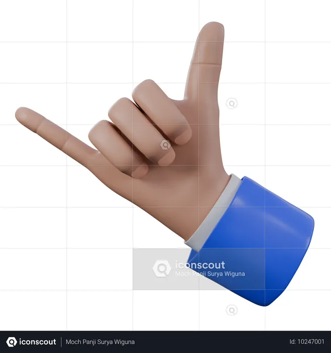 Gestos de llamada con la mano  3D Icon