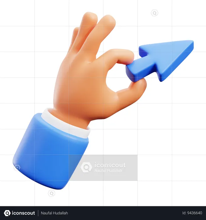 Gestos de la mano del puntero  3D Icon