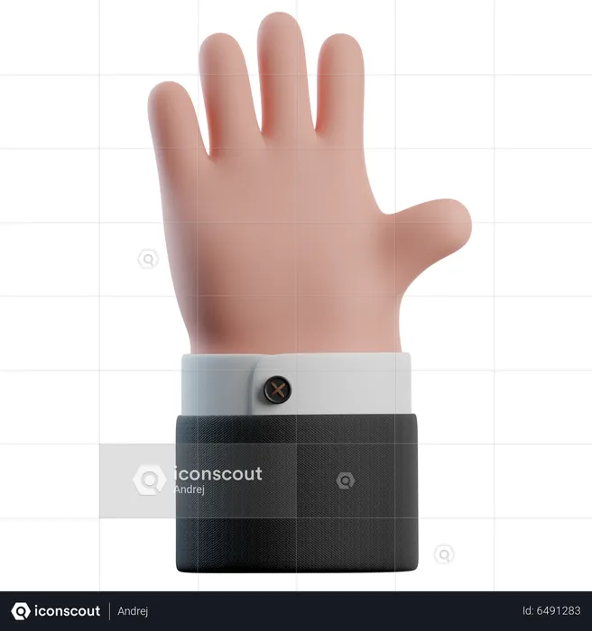 Oi gestos com as mãos  3D Icon