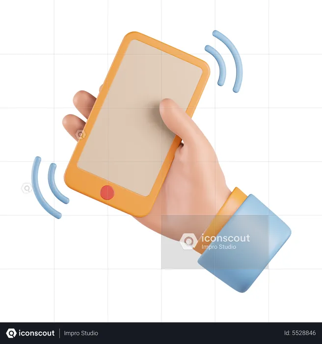 Gesture Mobile Shaking  3D Icon