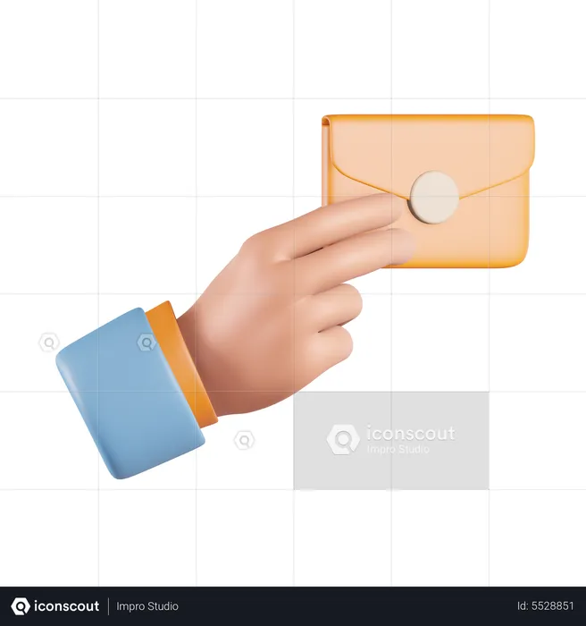 Gesture Receive A Message  3D Icon