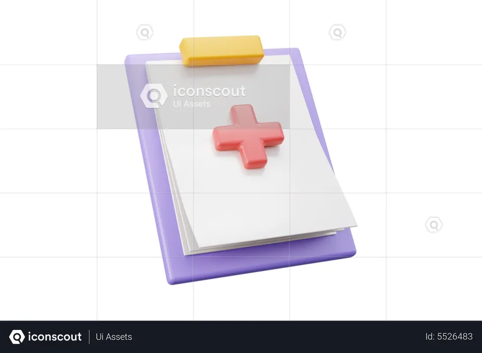 Gesundheitsbericht  3D Icon