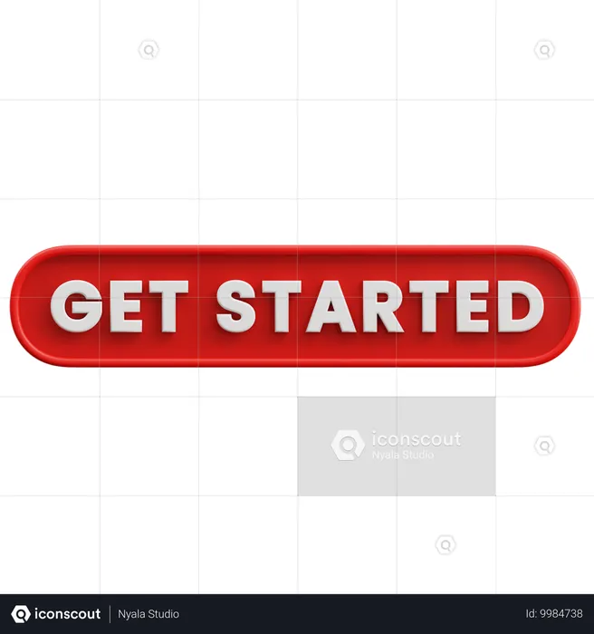 GET STARTED  3D Icon