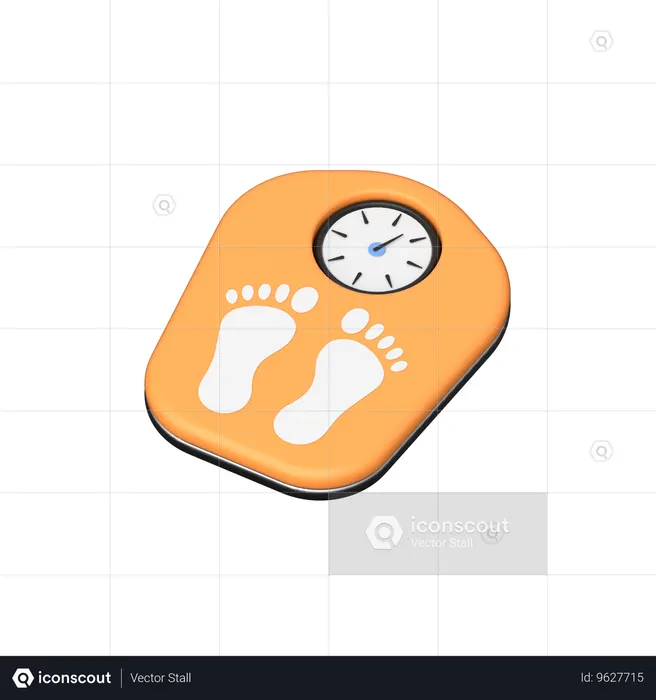 Gewichtsskala  3D Icon
