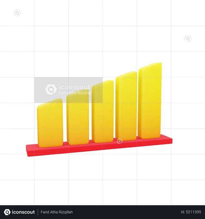 Gewinndiagramm  3D Icon