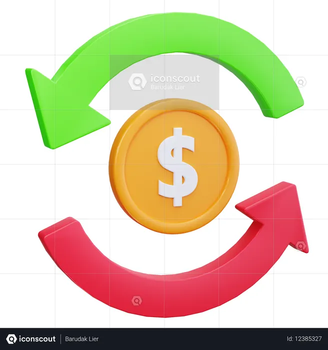 Gewinnrotation  3D Icon