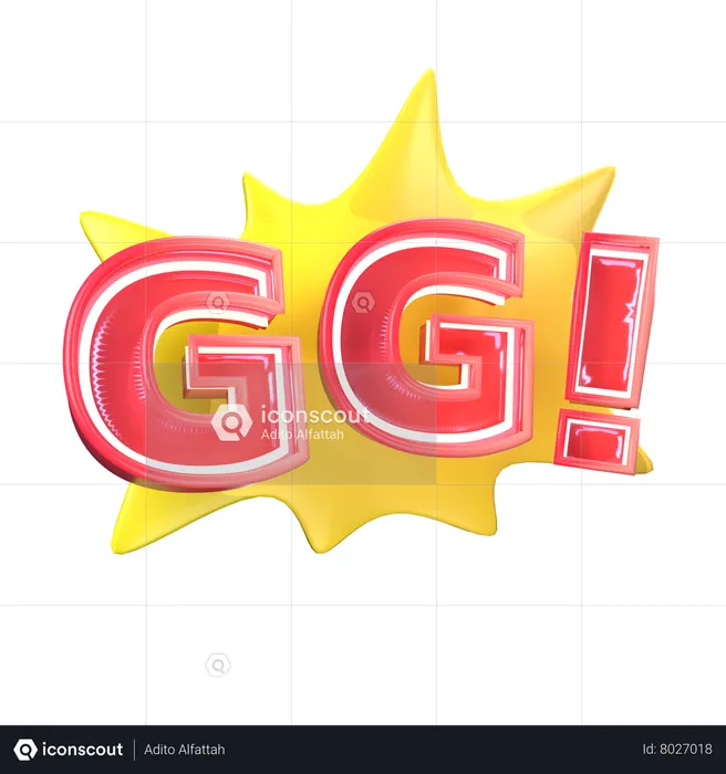 GG  3D Icon