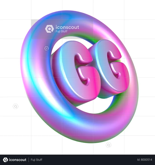 Ggg  3D Icon