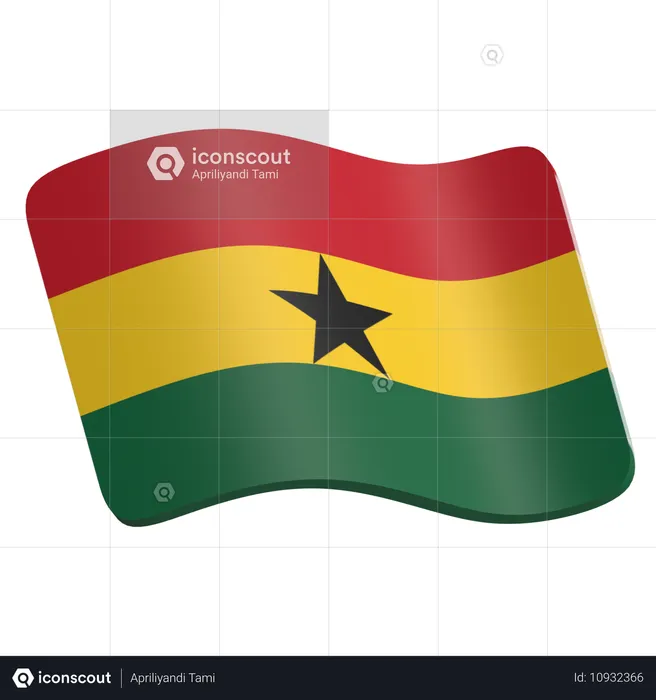 Ghana  3D Icon