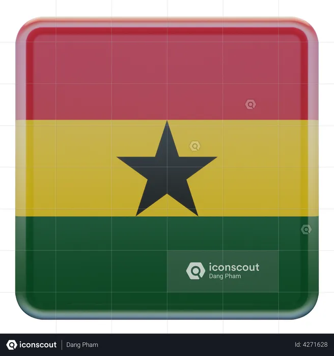 Ghana Flag Flag 3D Flag