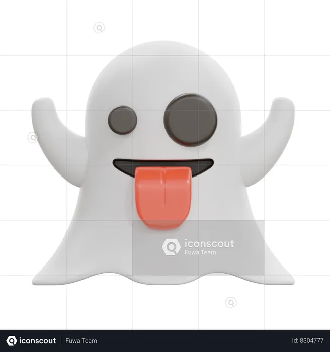 Ghost Emoji 3D Icon