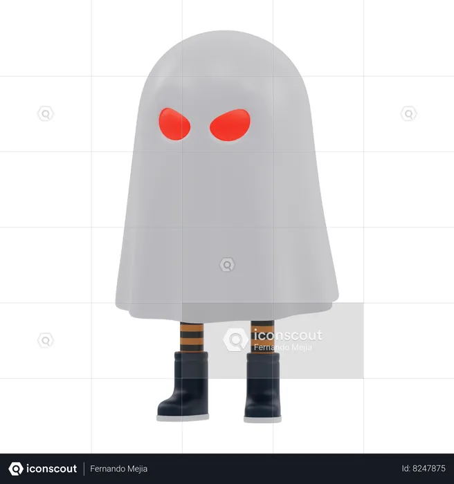 Ghost Boy  3D Icon