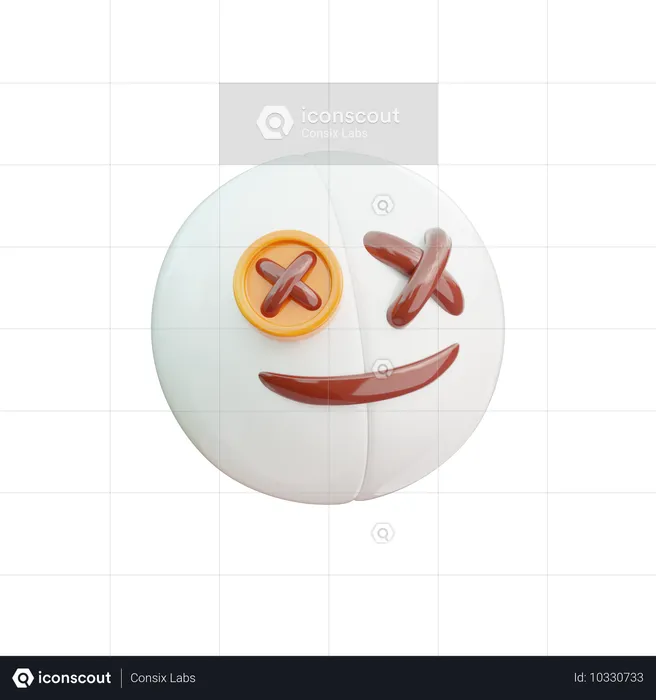 Ghost Doll  emoji  3D Icon