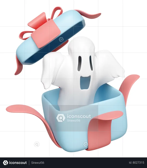 Ghost From Gift  3D Icon
