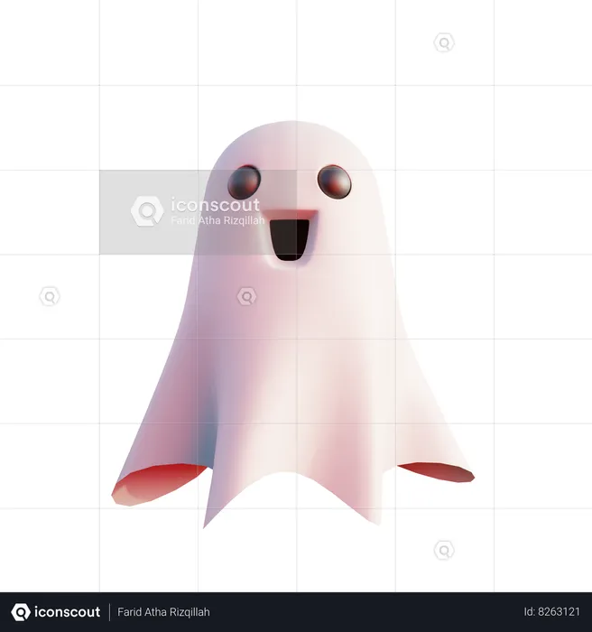 Ghost Halloween  3D Icon