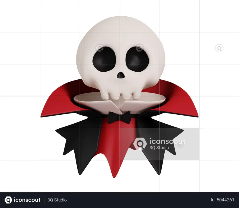 Ghost In Vampire Cloth  3D Icon