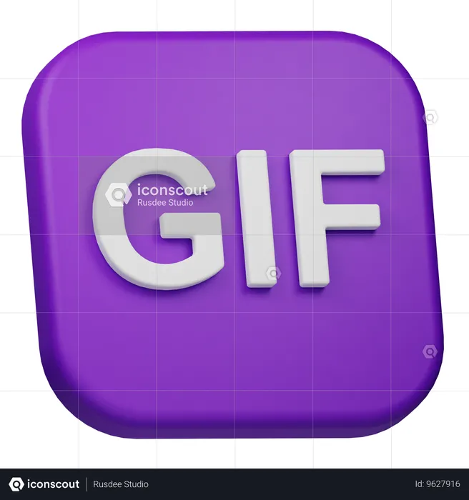 Gif  3D Icon