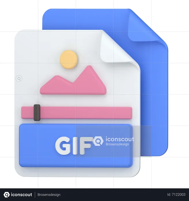 GIF  3D Icon