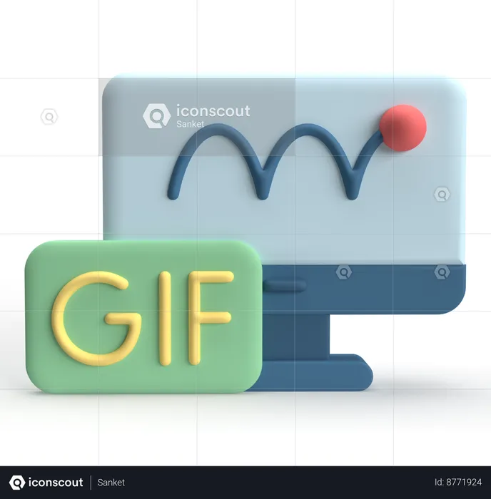 Gif Animation  3D Icon