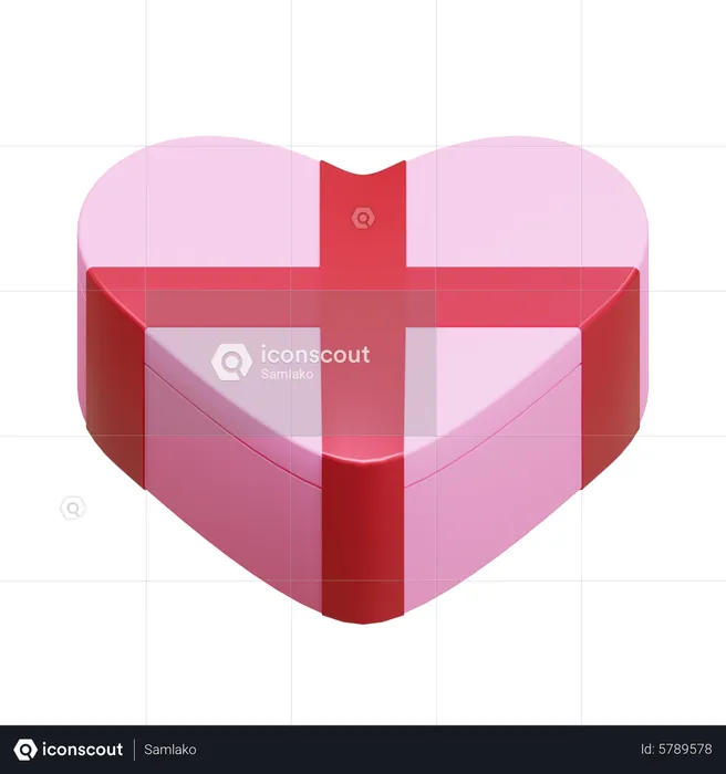 Gif en forma de corazon  3D Icon