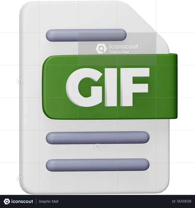 Gif File  3D Icon