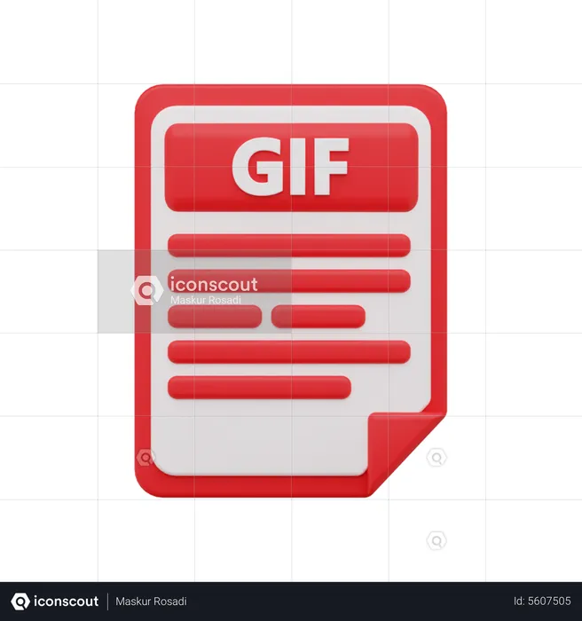 Gif file  3D Icon