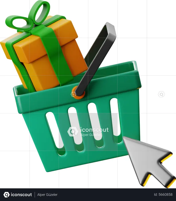 Gift Basket  3D Icon