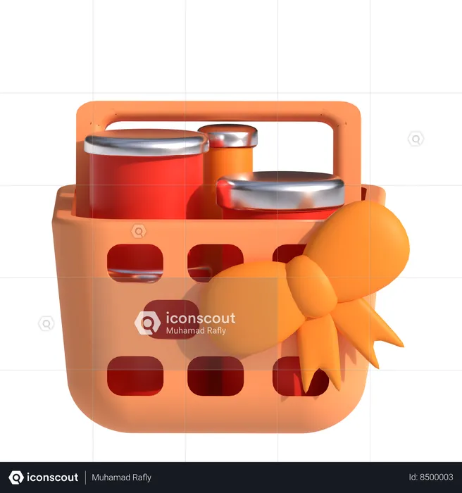 Gift Basket  3D Icon