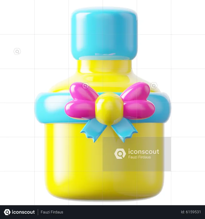 Gift Bottle  3D Icon