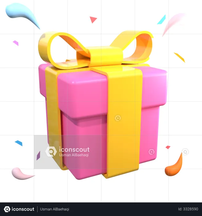 Gift Box  3D Illustration