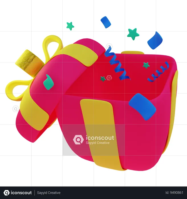 Gift box celebration  3D Icon