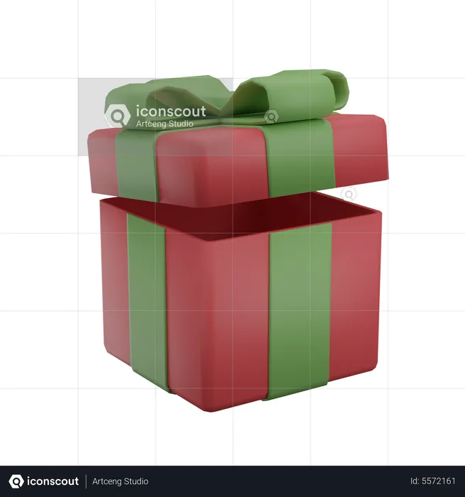 Gift box open  3D Icon