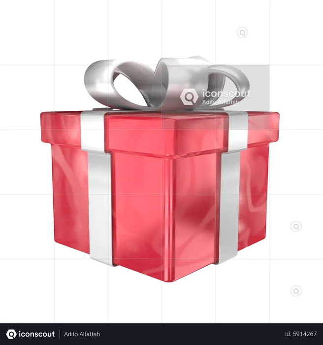 Gift Box Present  3D Icon