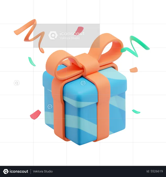 Gift Box Presents Decoration  3D Icon