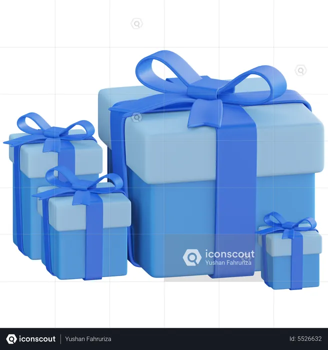 Gift Boxes  3D Icon