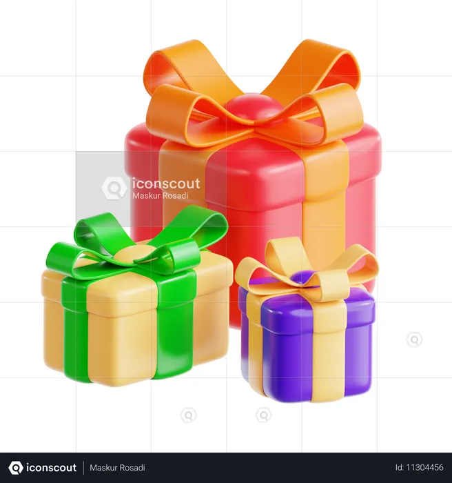 Gift Boxes  3D Icon