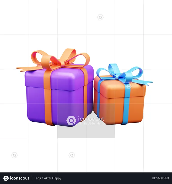 Gift Boxes  3D Icon