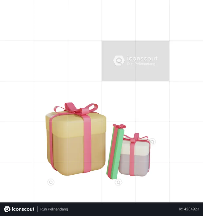 Gift Boxes  3D Illustration