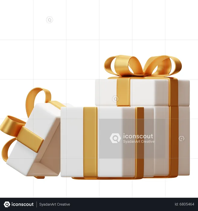 Gift Boxes  3D Illustration
