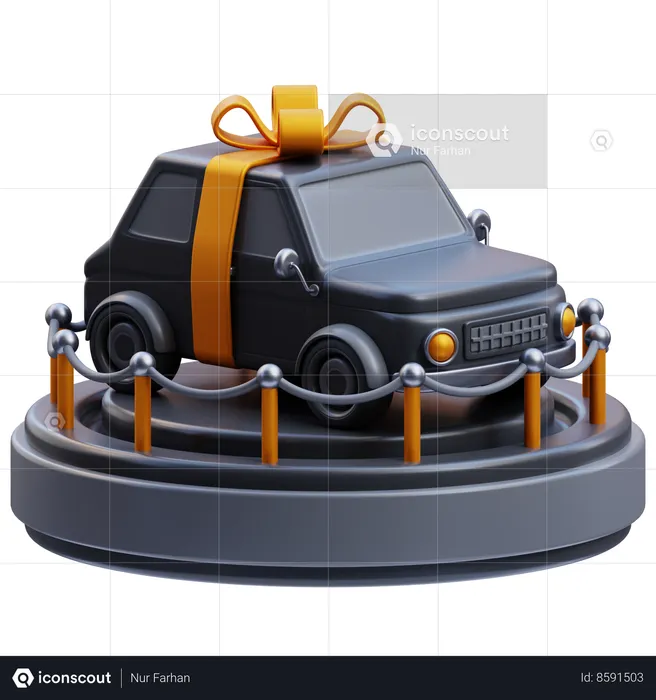 Gift Car  3D Icon