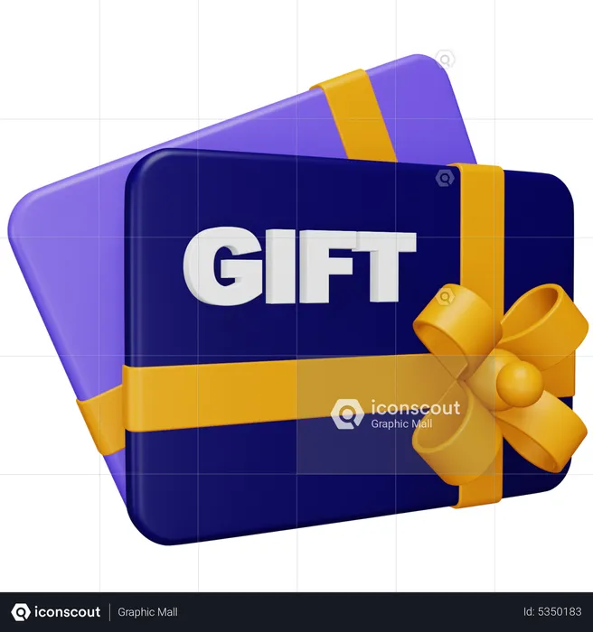 Gift Card  3D Icon