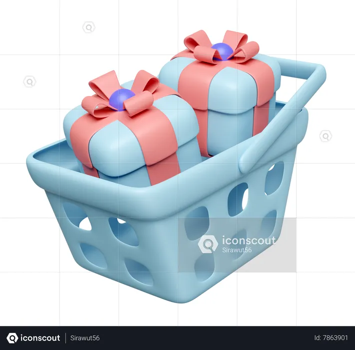 Gift Cart  3D Icon