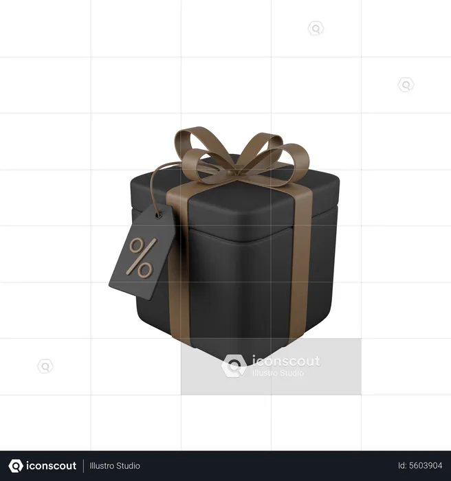 Gift Discount  3D Icon